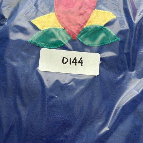 La Javabe Vintage Peasant Dress House Patio Kaftan Floral Applique Boho OS D144 - Picture 10 of 10